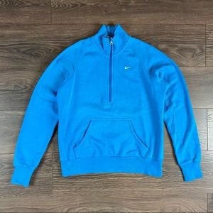 Nike The Athletic Dept Boy’s Vintage 2000’s Sky Blue Half Zip Pullover Sweater L